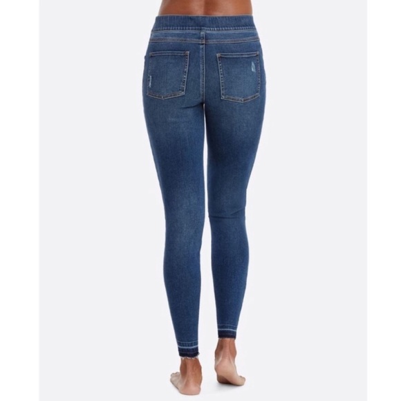Spanx Distressed Ankle Denim Skinny Jean - Picture 4 of 7